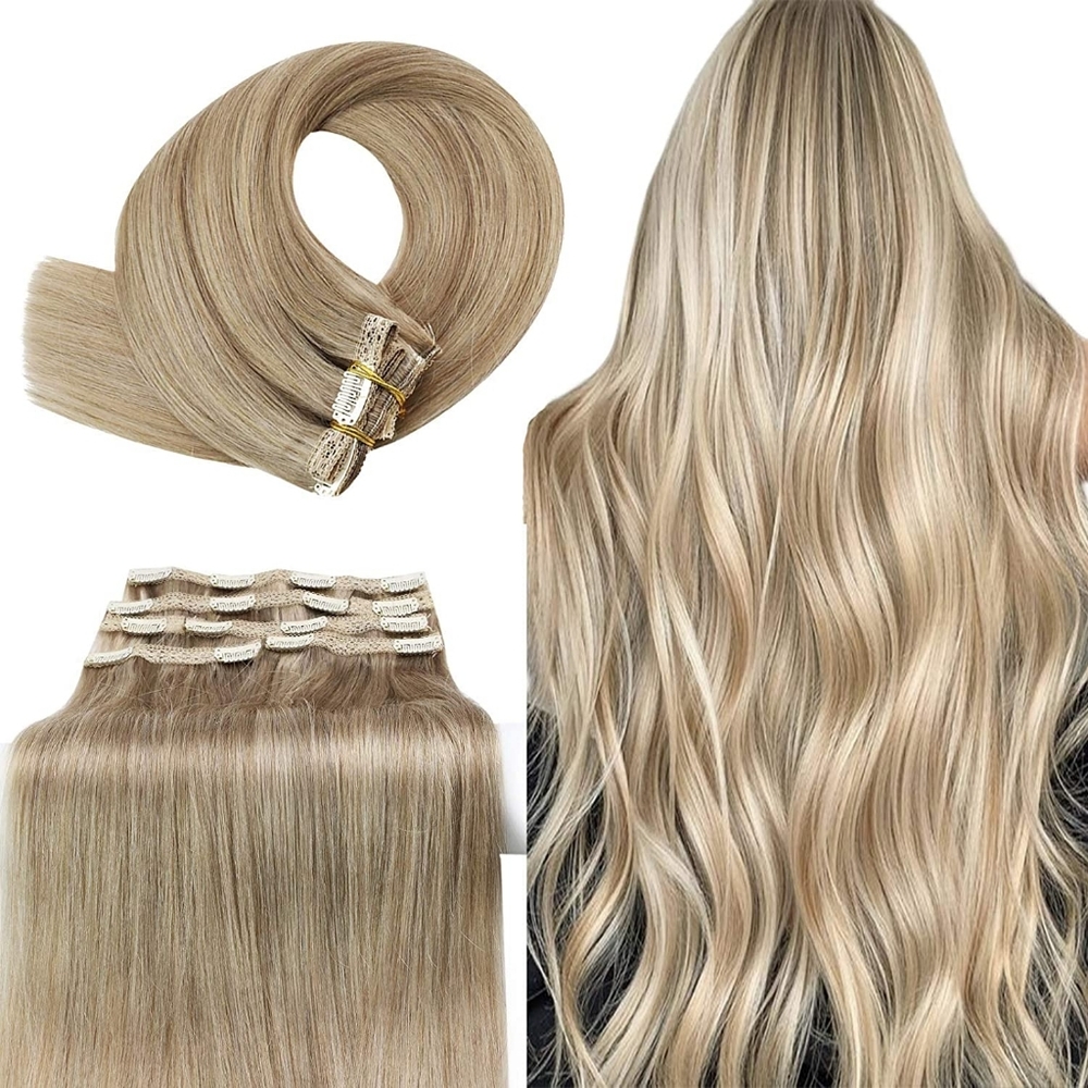 YoungSee Clip-in 16" Extensions Dark Ash Blonde
